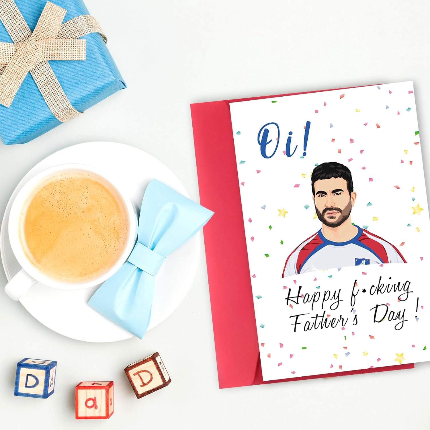 Funny Lasso Fathers Day Card for Dad, Humorous Roy Kent Father's Day Card Gift from Daughter Son, Gift Idea for Dad With Envelope - Image 3
