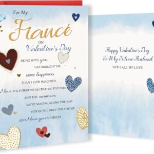 Funny Fiance Valentines Day Card from Fiancee, Romantic Valentines Cards Gifts for Fiance, Happy Valentine's Day To My Future Husband