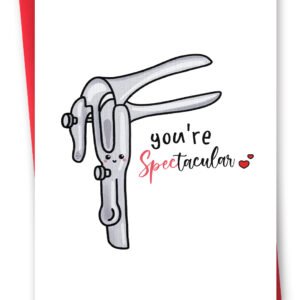 Funny You're Spectacular Card, Lovely Thank You Card for OB GYN Family Doctor Midwife, Unique Thank You Gifts for Doctor Nurse, Cute Medical Card