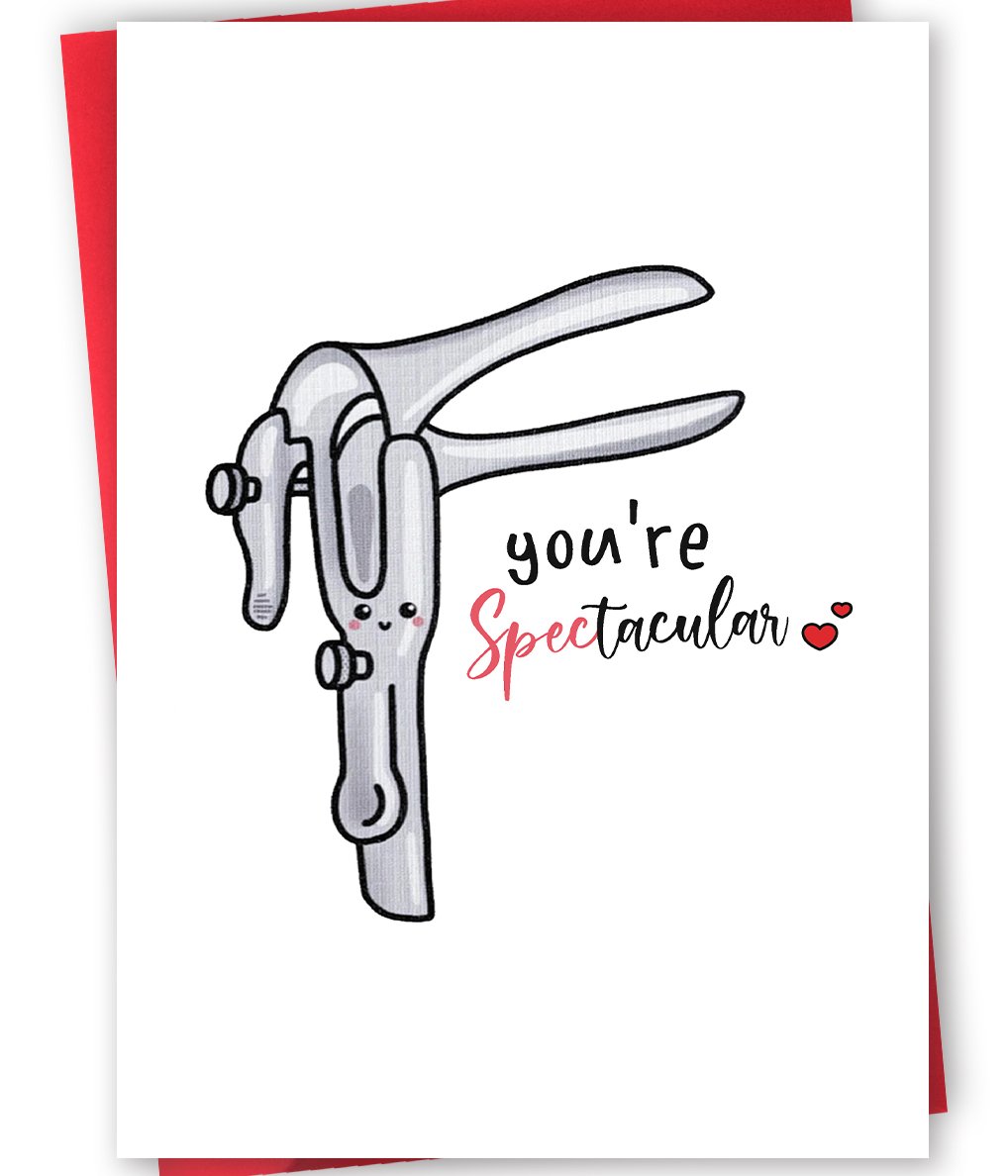 Funny You're Spectacular Card, Lovely Thank You Card for OB GYN Family Doctor Midwife, Unique Thank You Gifts for Doctor Nurse, Cute Medical Card