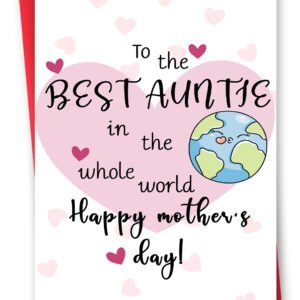 Funny Mother's Day Card for Auntie, Unique Aunt Mothers Day Card from Niece Nephew, Best Auntie Mother's Day Card, Special Aunt Mothers Day Gifts