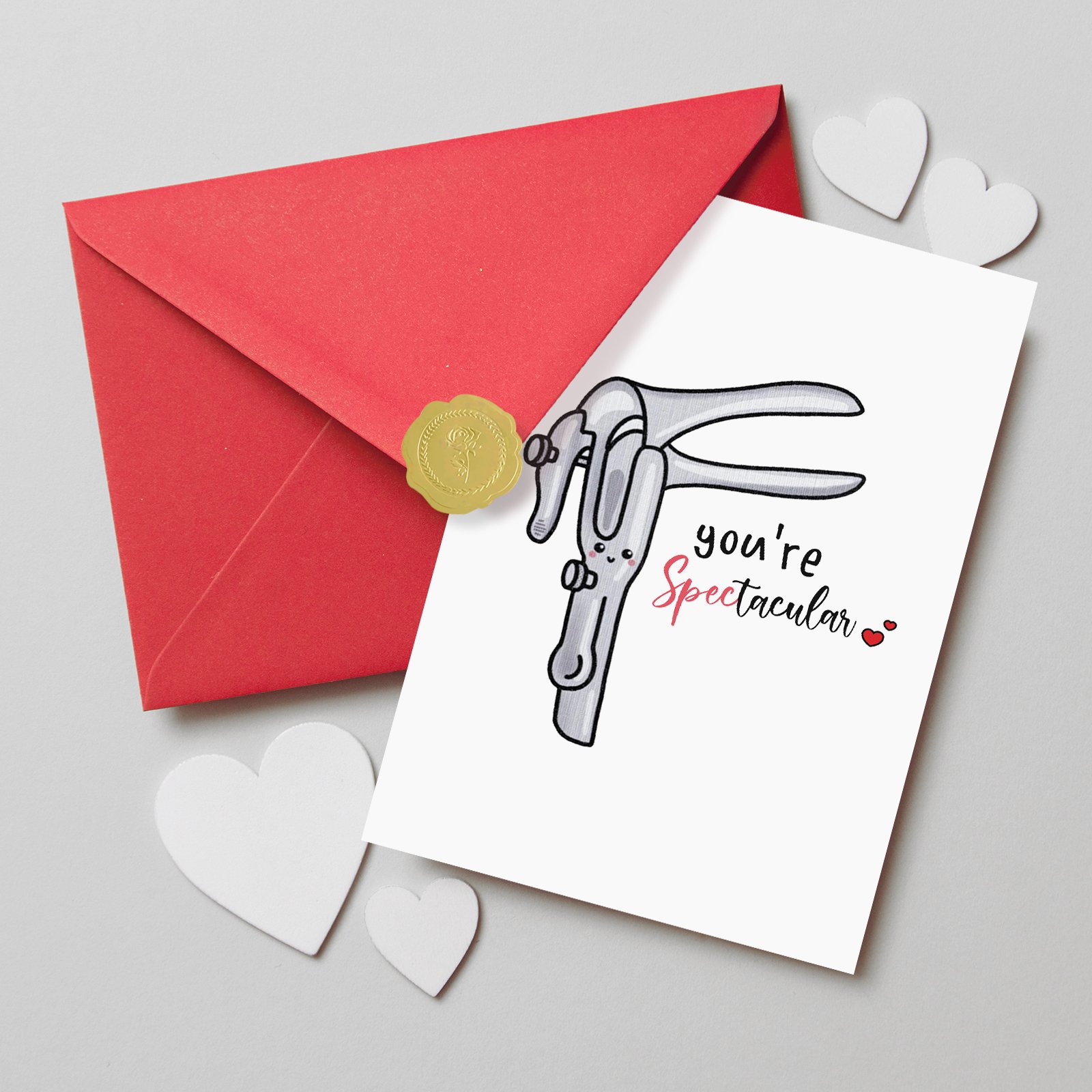 Funny You're Spectacular Card, Lovely Thank You Card for OB GYN Family Doctor Midwife, Unique Thank You Gifts for Doctor Nurse, Cute Medical Card - Image 4