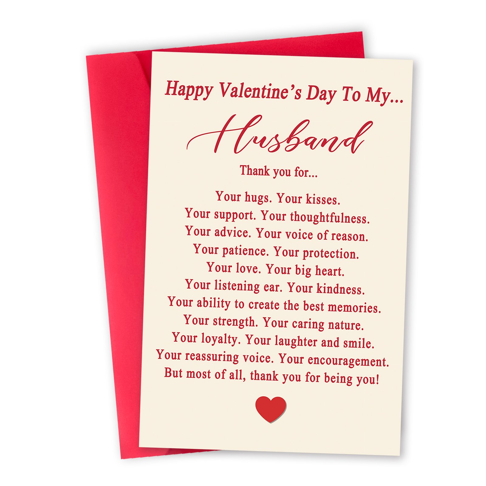 Funny Valentine's Day Card for Husband, Romantic Valentines Day Gift from Wife, Men Valentine Gifts