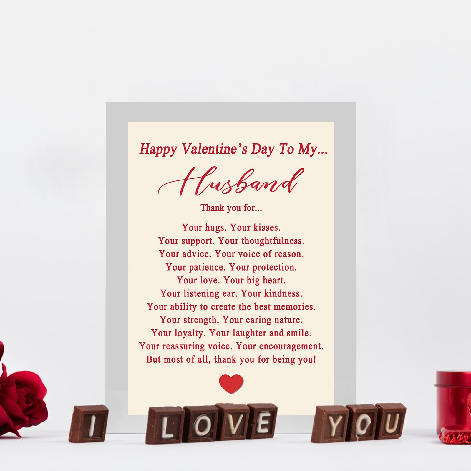 Funny Valentine's Day Card for Husband, Romantic Valentines Day Gift from Wife, Men Valentine Gifts - Image 6
