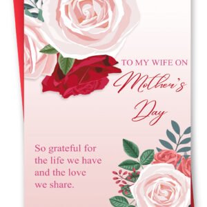 Funny Mothers Day Card for Wife, Romantic Mother's Day Gift from Husband, Unique Mothers Day Card for Women Her, To My Wife On Mother's Day