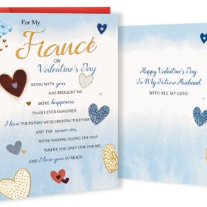 Funny Fiance Valentines Day Card from Fiancee, Romantic Valentines Cards Gifts for Fiance, Happy Valentine's Day To My Future Husband